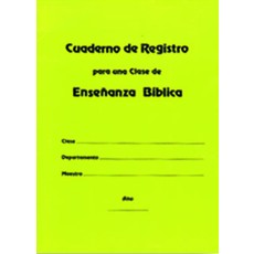 Cuanderno de registro para una clase de enseñanza bíblica