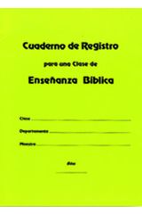 Cuanderno de registro para una clase de enseñanza bíblica