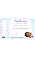 Certificado de presentación de niños