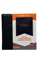 BIBLIA TAMAÑO MANUAL, LETRA GRANDE, EDICIÓN LIMITADA CON CIERRE E ÍNDICE (12 PUNTOS)